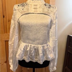 Elegant White Lace Blouse